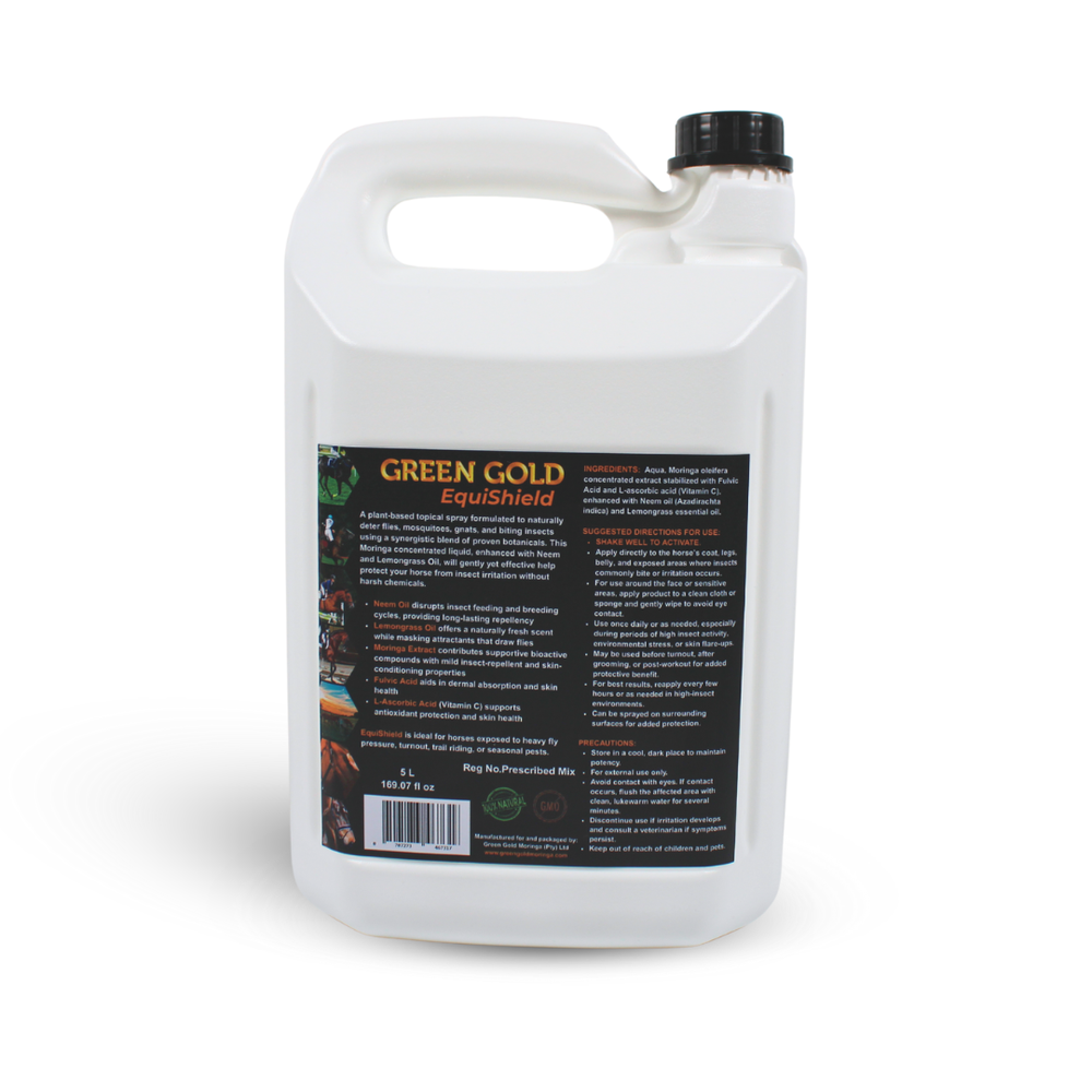 5L EQUISHIELD MORINGA PEST DETERRENT SPRAY FOR HORSES