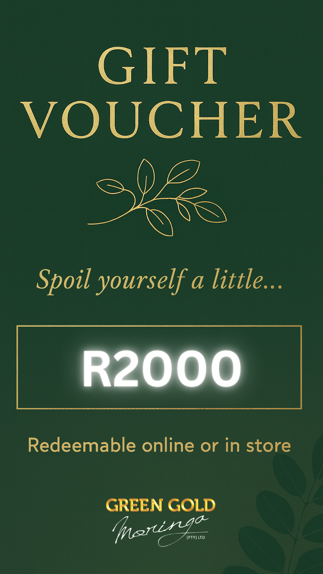 GIFT VOUCHER R2000